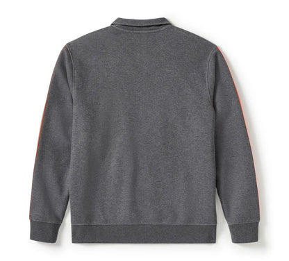 GIACCA SPORTIVA IN PILE ESSENTIAL CON CERNIERA - CHARCOAL GREY HEATHER