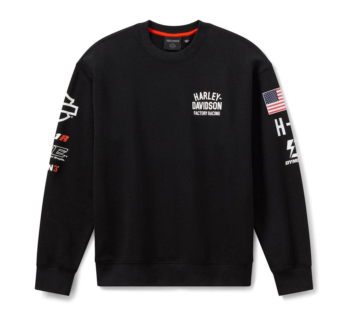 Felpa girocollo Fast Johnnie Factory Racing - Harley Black