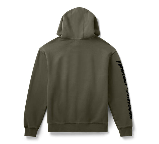 Felpa con cappuccio in pile H-D Knock Your Pants Off da uomo