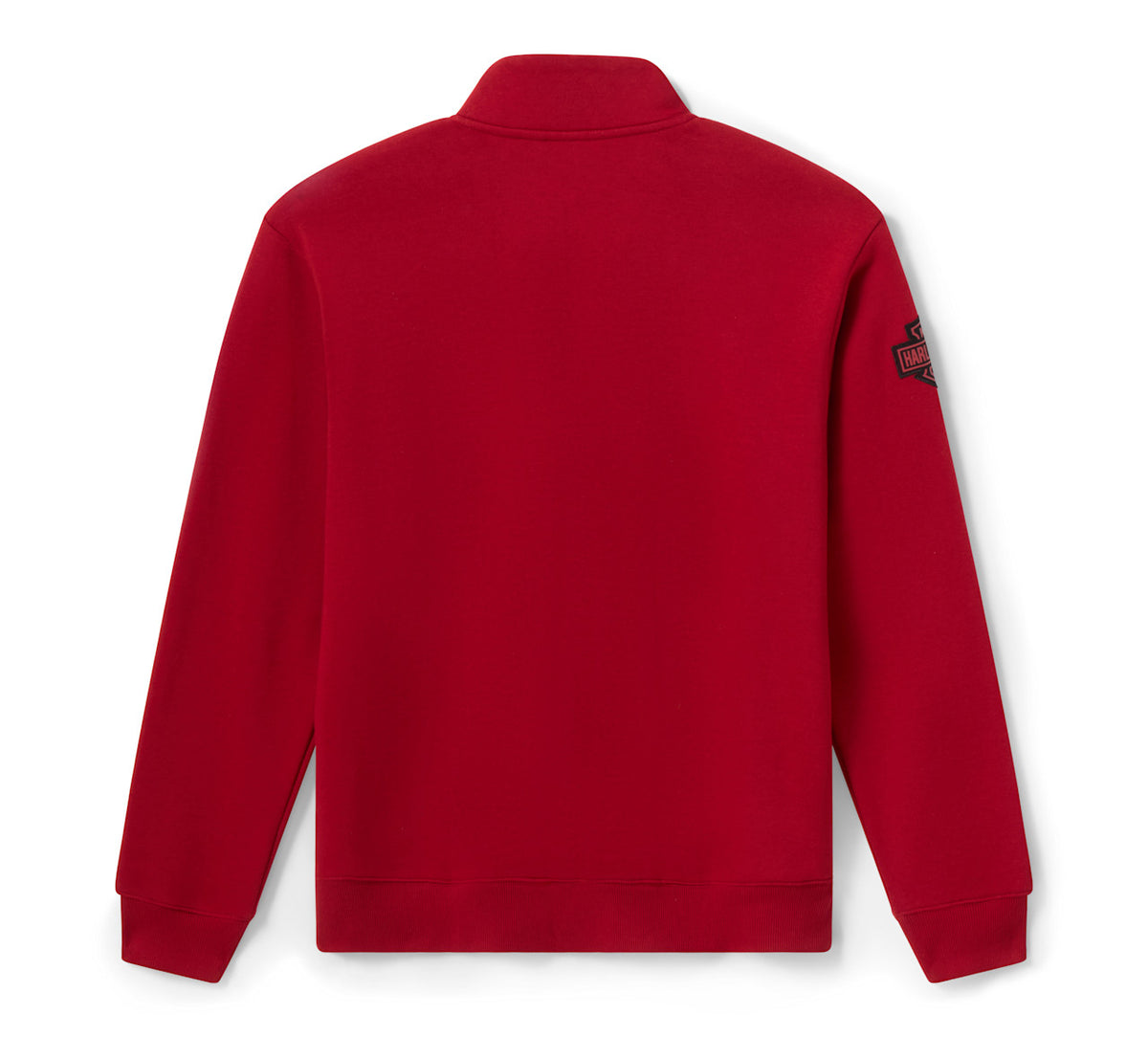 Felpa da uomo H-D Essential con cerniera a 1/4 - Deep Red