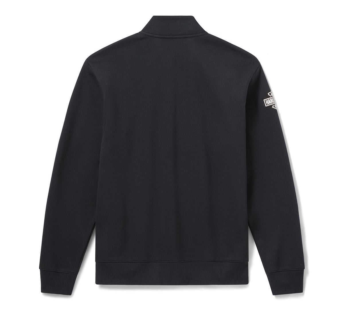 Felpa da uomo H-D Essential con cerniera a 1/4 - Harley Black