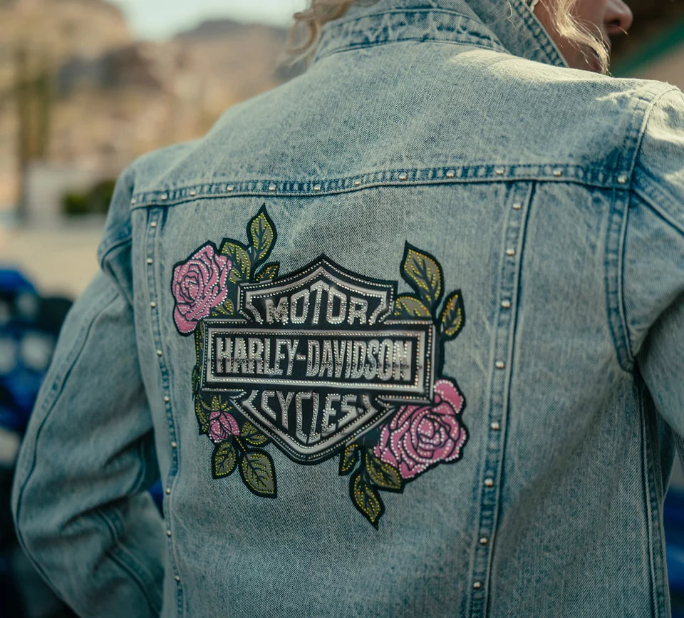 Giacca jeans Rose & Thorn Bling