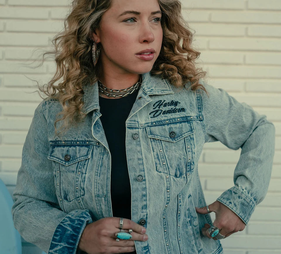 Giacca jeans Rose & Thorn Bling