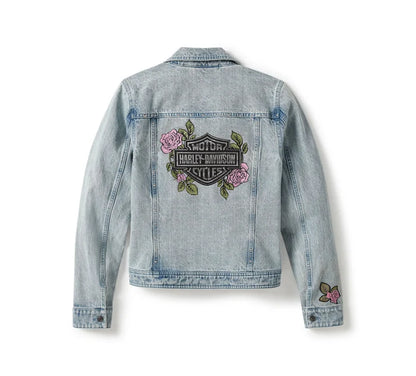 HARLEY DAVIDSON Giacca jeans Rose & Thorn Bling