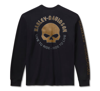 Maglia termica Henley da uomo Willie G Dark Custom