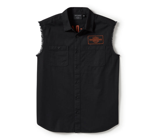 Camicia Smanicata harley-Davidson V-Twin Equipped Solid Blowout da uomo
