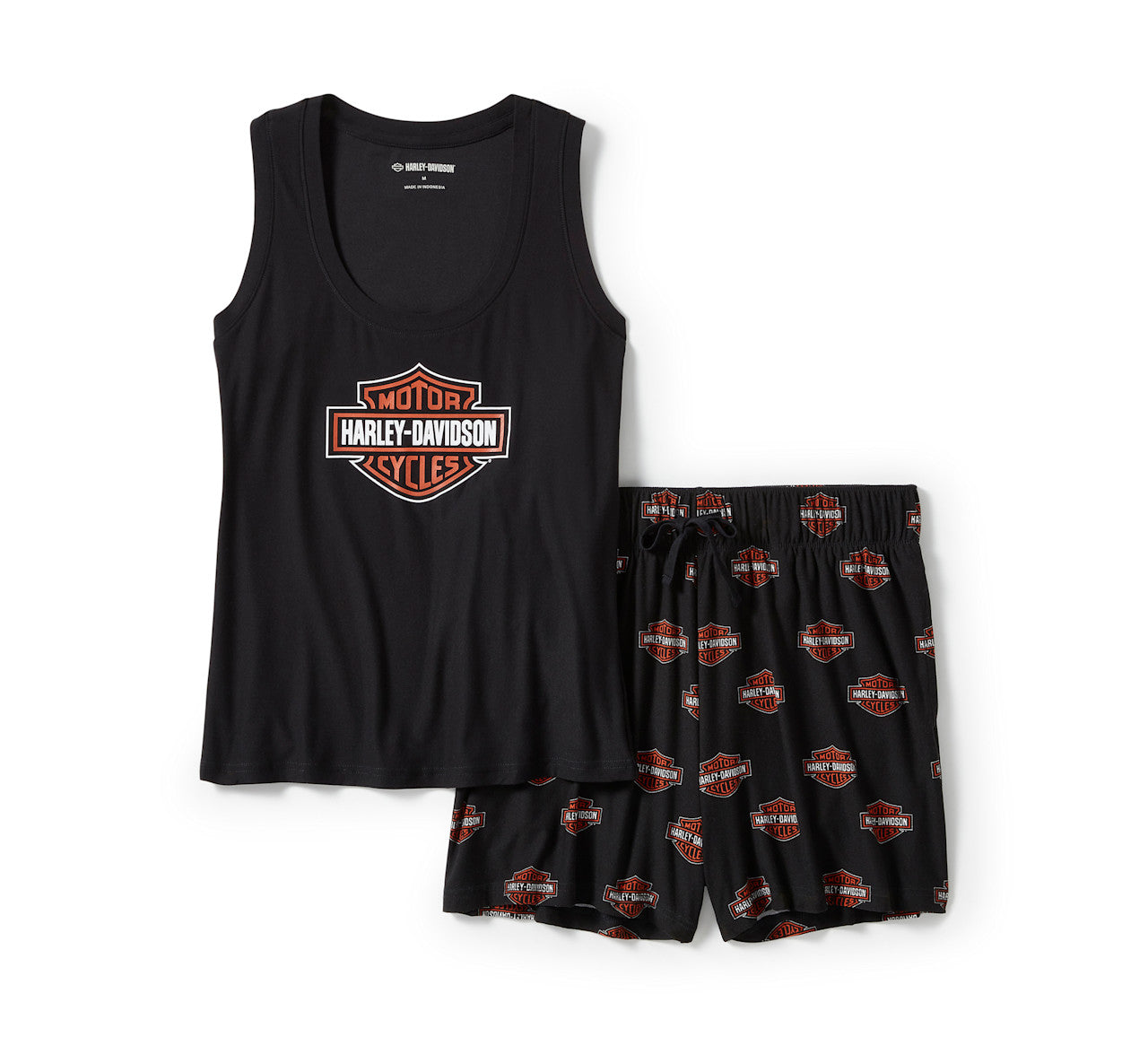 Set pigiama Bar & Shield con pantaloncino corto