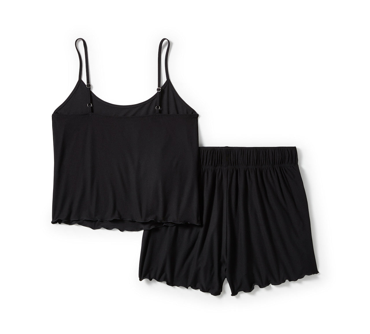 Set pigiama con orlo ondulato - Harley Black