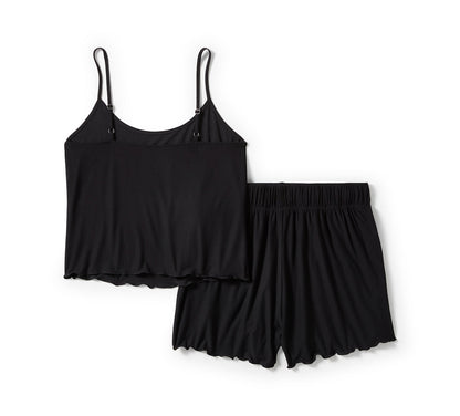 Set pigiama con orlo ondulato - Harley Black