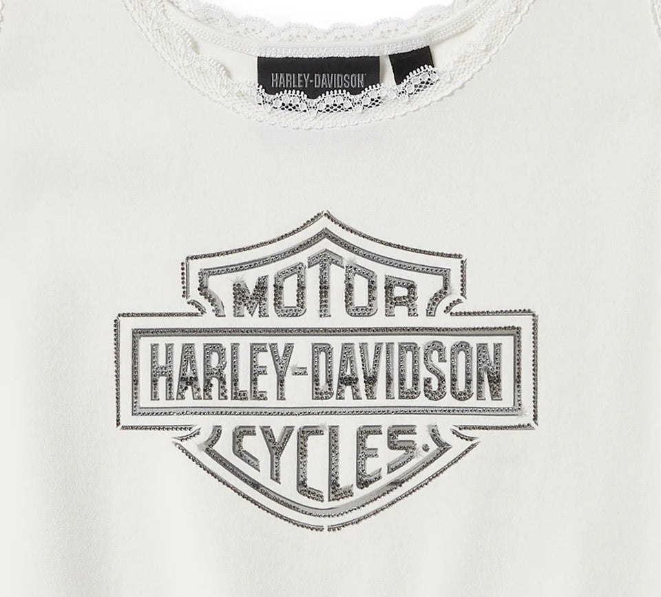 Canotta con pizzo Essential Bling - Cloud Dancer