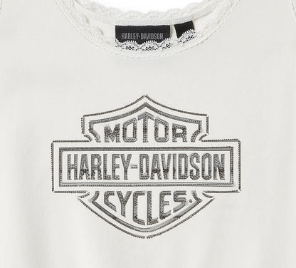 Canotta con pizzo Essential Bling - Cloud Dancer