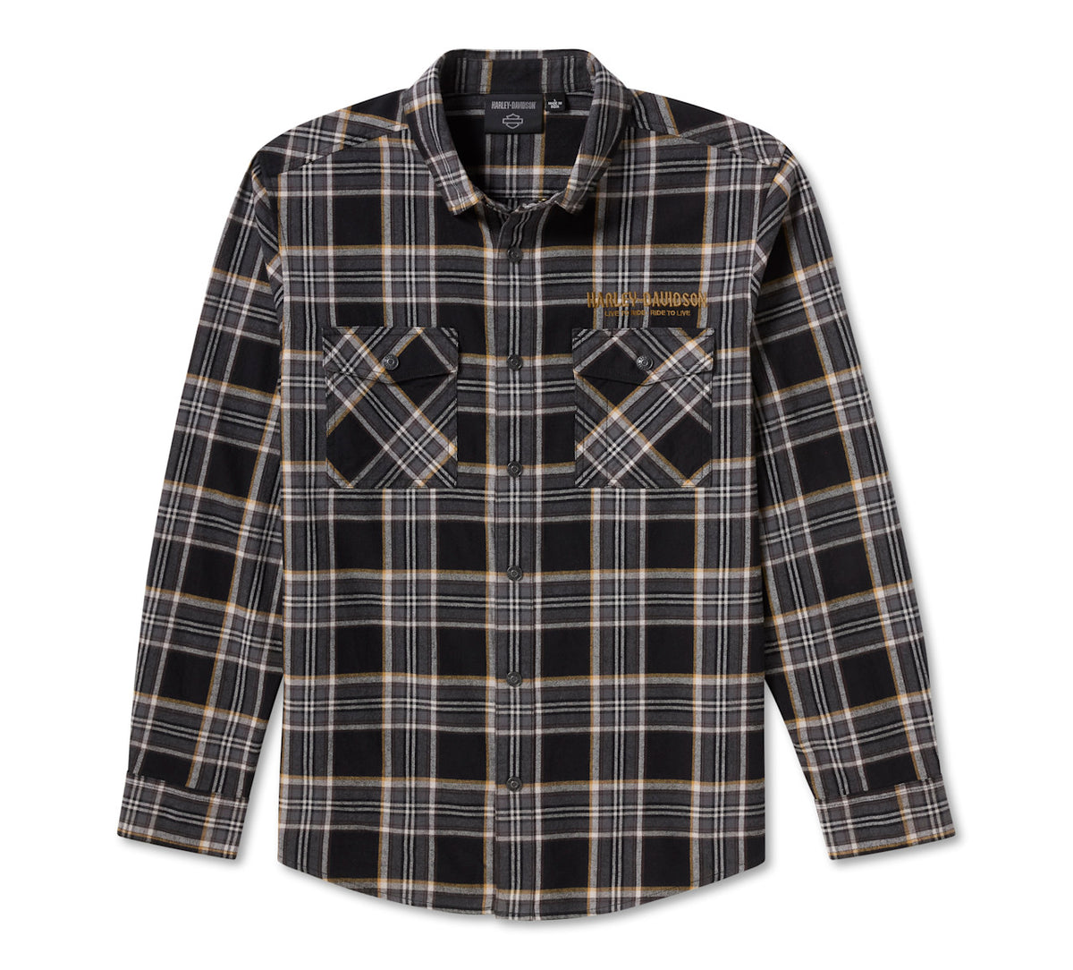 Camicia da uomo in flanella Willie G Dark Custom