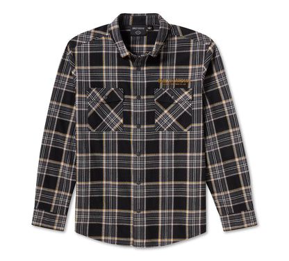 Camicia da uomo in flanella Willie G Dark Custom