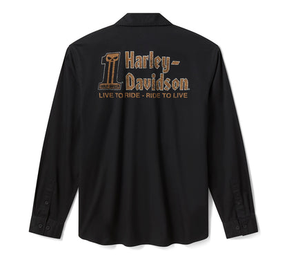 Camicia da meccanico da uomo Willie G Dark Custom