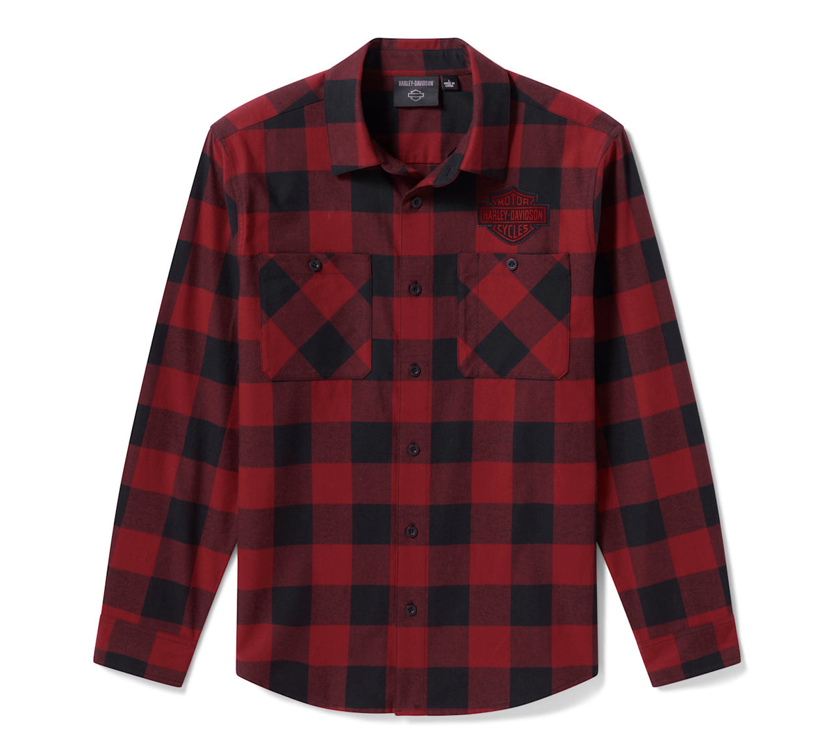 Camicia da uomo H-D Essential Buffalo Check in tessuto