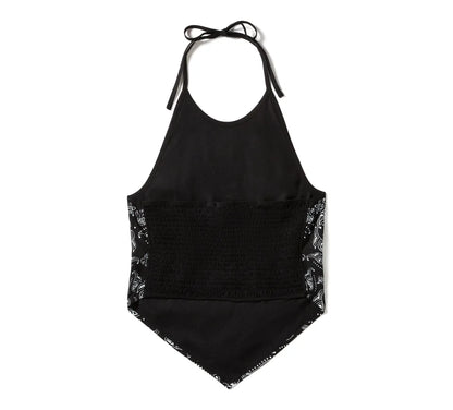 Top a Bandana Classic Paisley - Harley Black & White