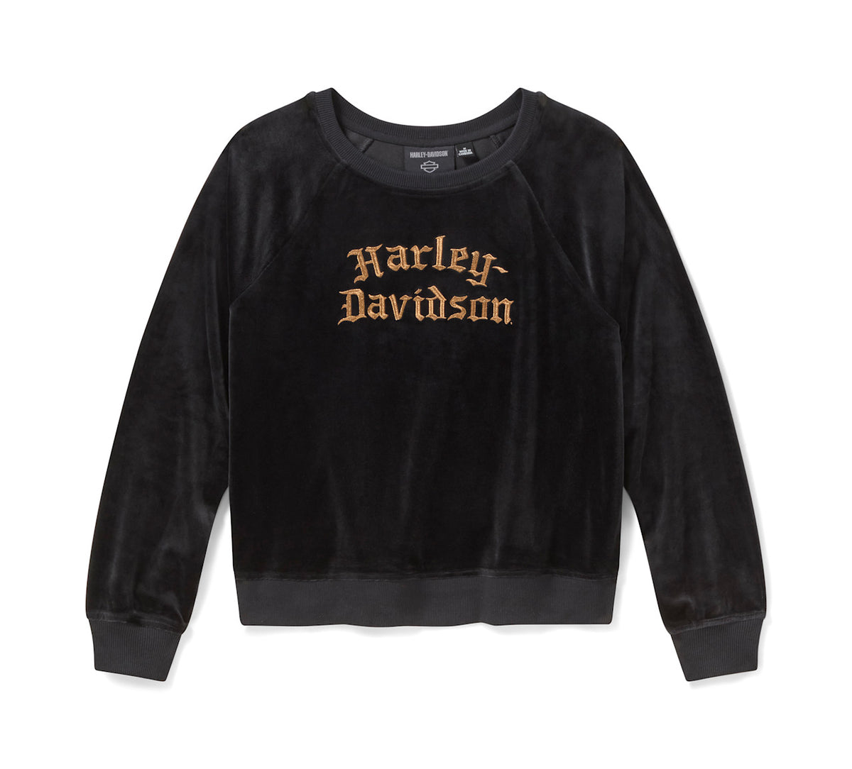 Maglia girocollo da donna Willie G Skull in velluto