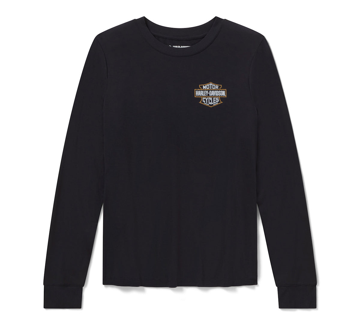 Top a maniche lunghe da donna Bling Iron Rose - Harley Black