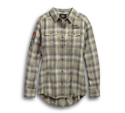 Camicia a quadri Rayon Blend