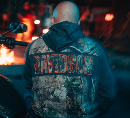 FELPA CON CAPPUCCIO H-D REALTREE APG DA UOMO