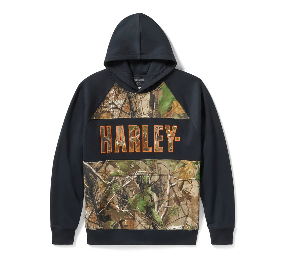FELPA CON CAPPUCCIO H-D REALTREE APG DA UOMO