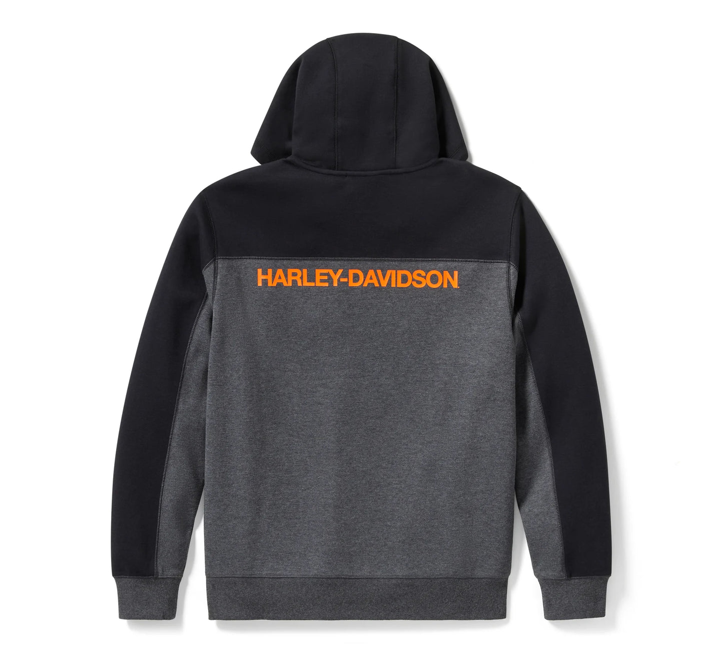 Felpa Zip Uomo Logo Grigio-Nero