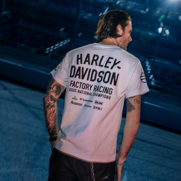 T-Shirt Harley-Davidson® Factory Racing Team #1 – White