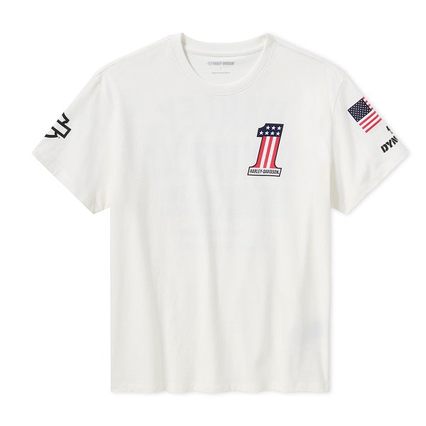 T-Shirt Harley-Davidson® Factory Racing Team #1 – White
