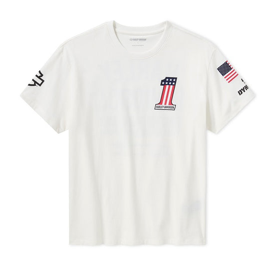 T-Shirt Harley-Davidson® Factory Racing Team #1 – White