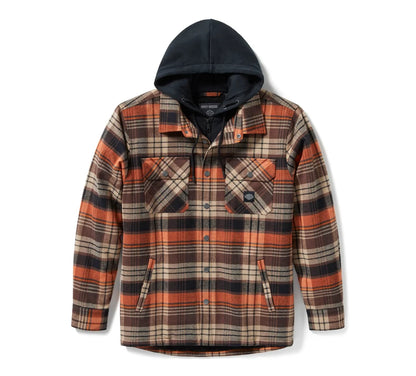 GIACCA CAMICIA CON CAPPUCCIO BAR & SHIELD