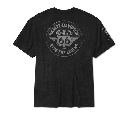 Maglietta a maniche corte da uomo H-D Route 66 Legendary