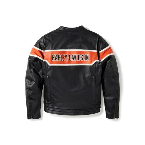 Giacca da moto in pelle H-D Trenton da uomo