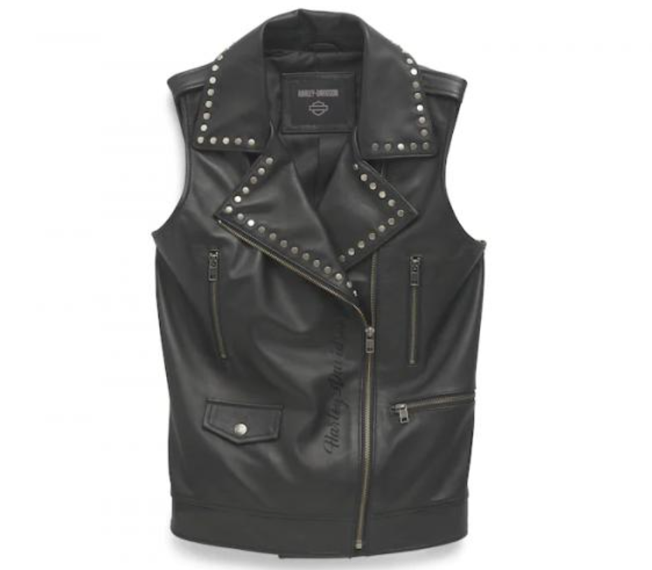 Gilet in pelle Parker da donna