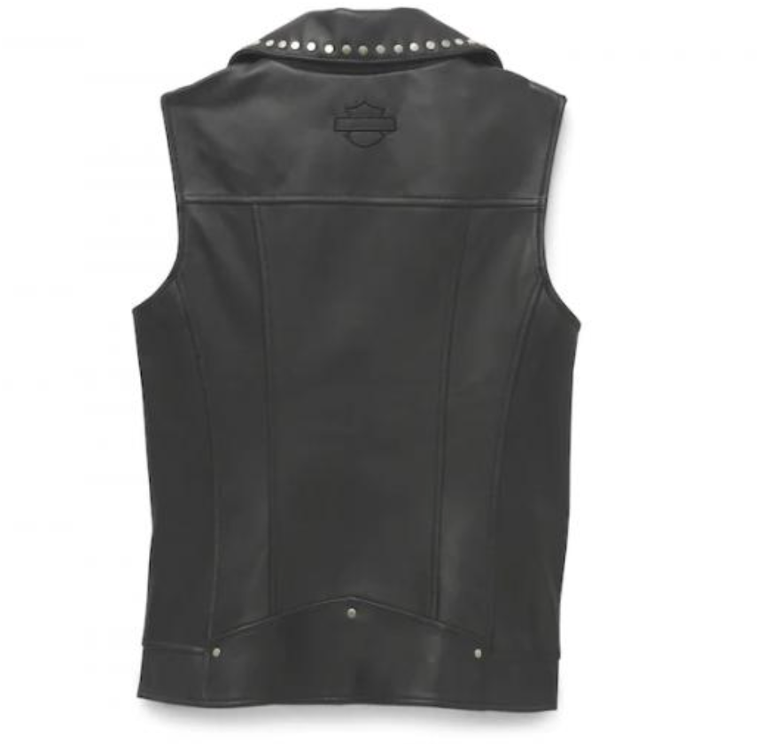 Gilet in pelle Parker da donna