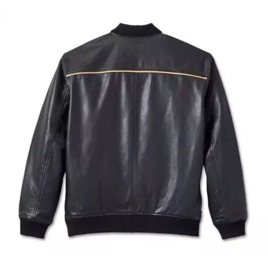 Bomber in pelle 120th Anniversary da uomo