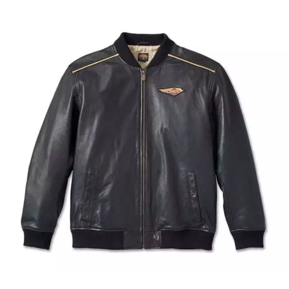 Bomber in pelle 120th Anniversary da uomo