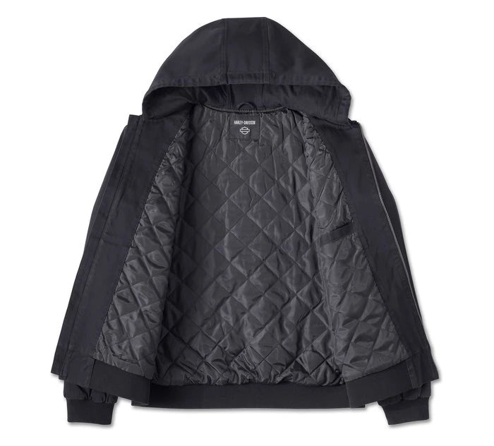 Giacca con cappuccio Bar & Shield Workwear - Harley Black