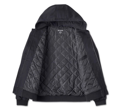 Giacca con cappuccio Bar & Shield Workwear - Harley Black