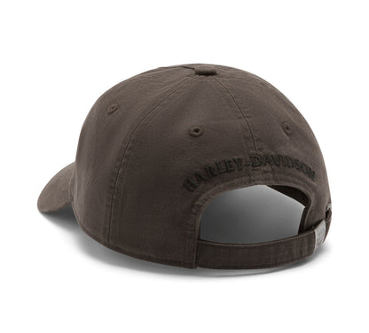 Cappellino regolabile da uomo H-D American Classic Switchback - Nero oliva