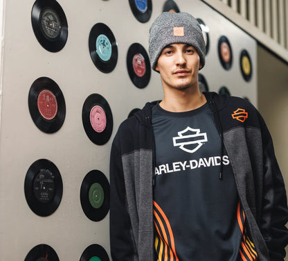 BERRETTO CON TOPPA IN PELLE FOREVER HARLEY®