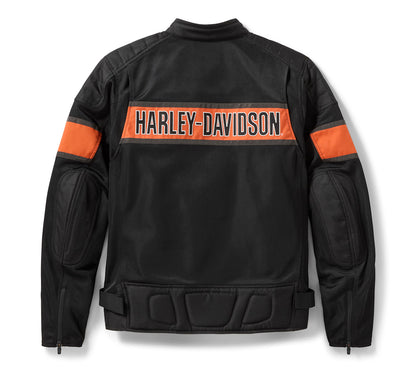 Giacca da moto da uomo HD Trenton in rete Colorblock