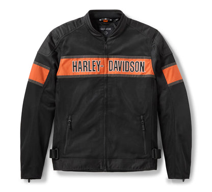 Giacca da moto da uomo HD Trenton in rete Colorblock