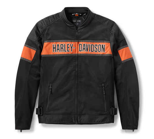 Giacca da moto da uomo HD Trenton in rete Colorblock