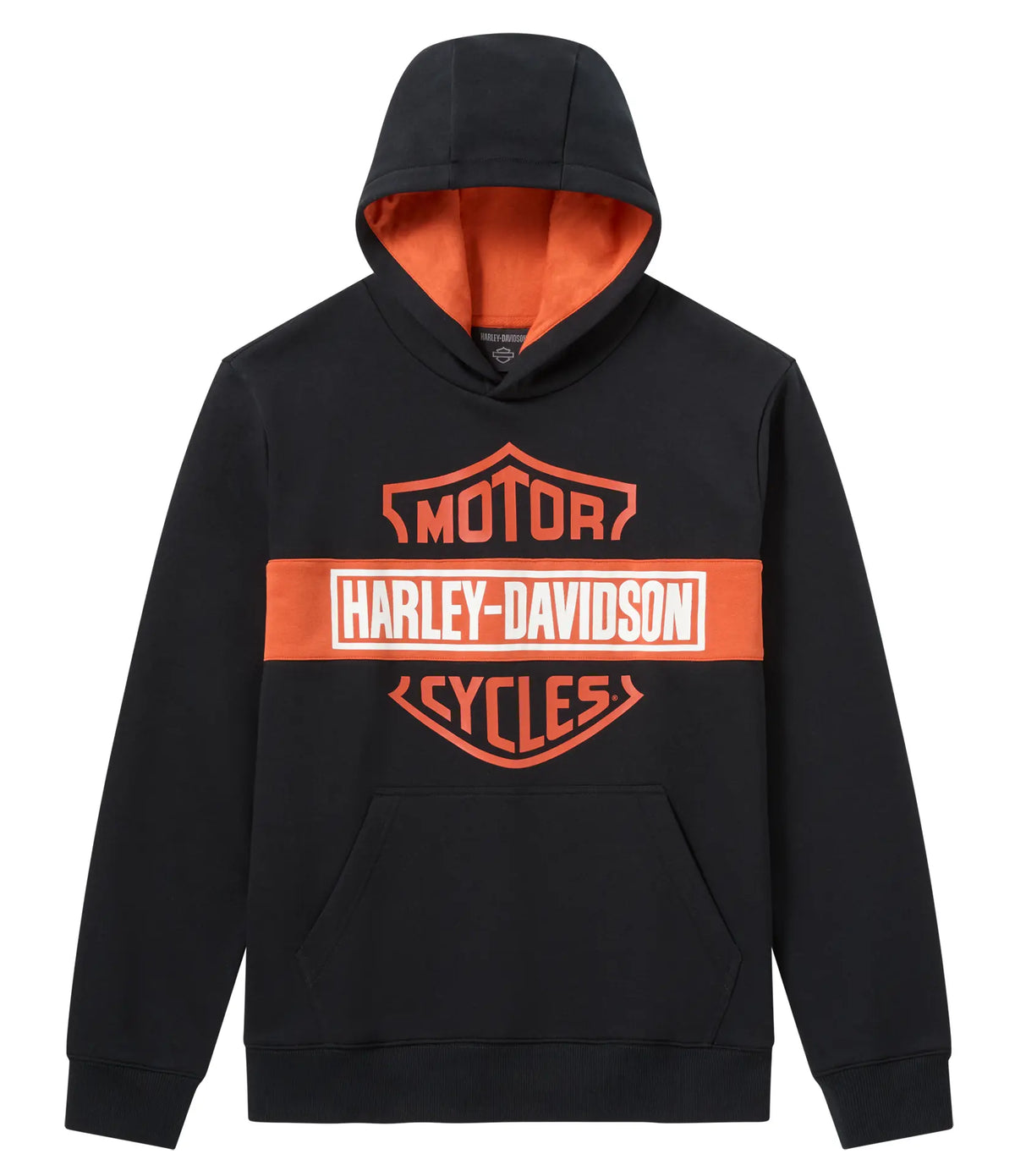 Felpa con cappuccio Harley-Davidson Essential Bar & Shield nera