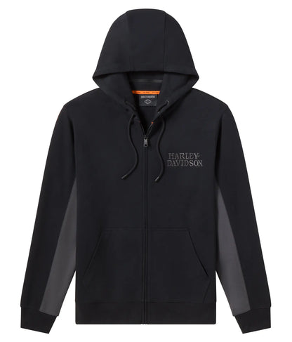 Felpa con zip Harley-Davidson Willie G Skull Ghetta nera