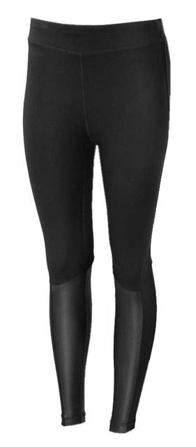 Leggings a vita media con dettagli in pelle Harley-Davidson® da donna