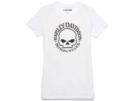 T-shirt Willie G Skull - bianca