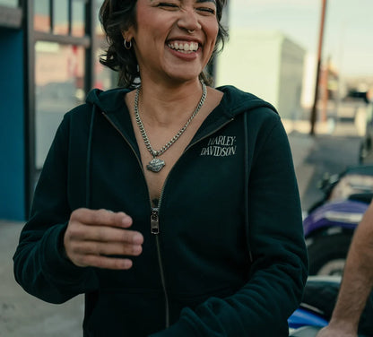 FELPA CON CAPPUCCIO WILLIE G™ SKULL FULL ZIP