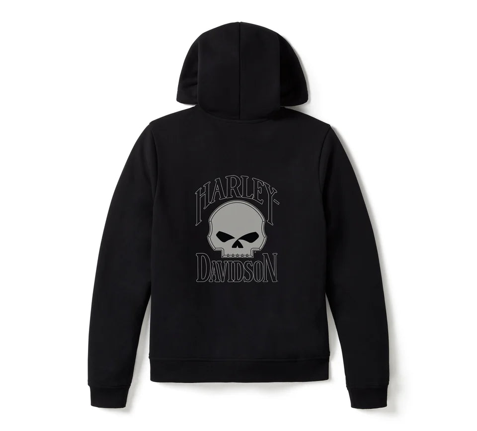 FELPA CON CAPPUCCIO WILLIE G™ SKULL FULL ZIP