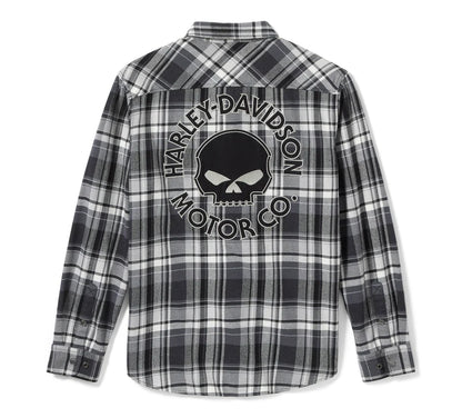 CAMICIA A MANICHE LUNGHE WILLIE G™ SKULL A SCACCHI